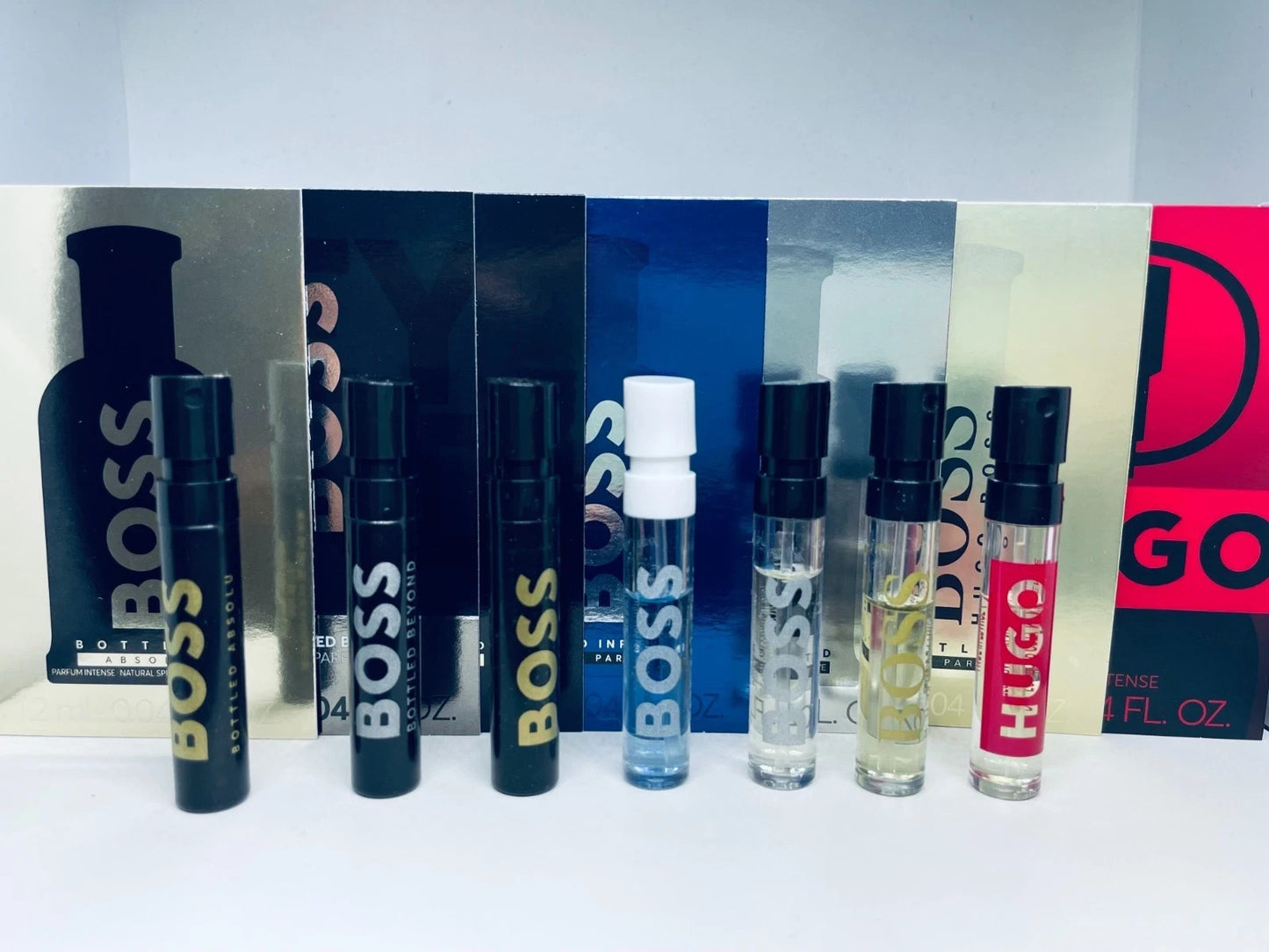 Hugo Boss Men Cologne Collection Sample Spray Vials 7pc Set