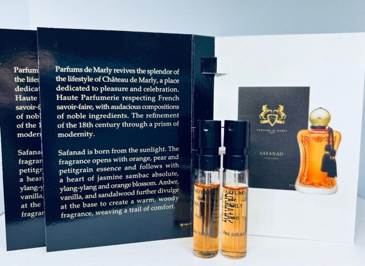 2Pc Parfums De Marly Safanad EDP Perfume Sample Spray 1.5ml