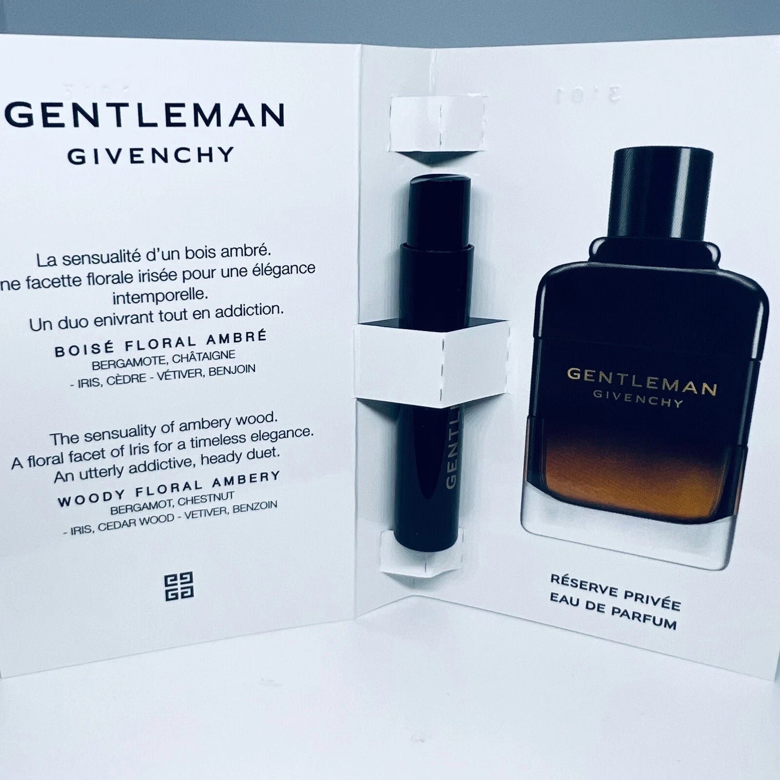 10 Givenchy Gentleman Reserve Privée Eau de Parfum Samples Spray 1ml / 0.03oz