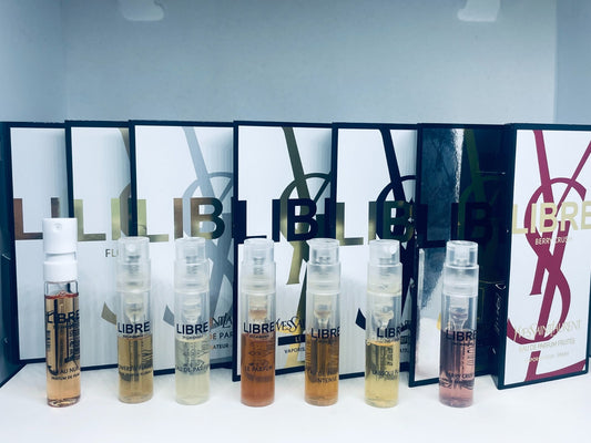 Yves Saint Laurent Libre Perfume Collection Sample Spray 7pc Set