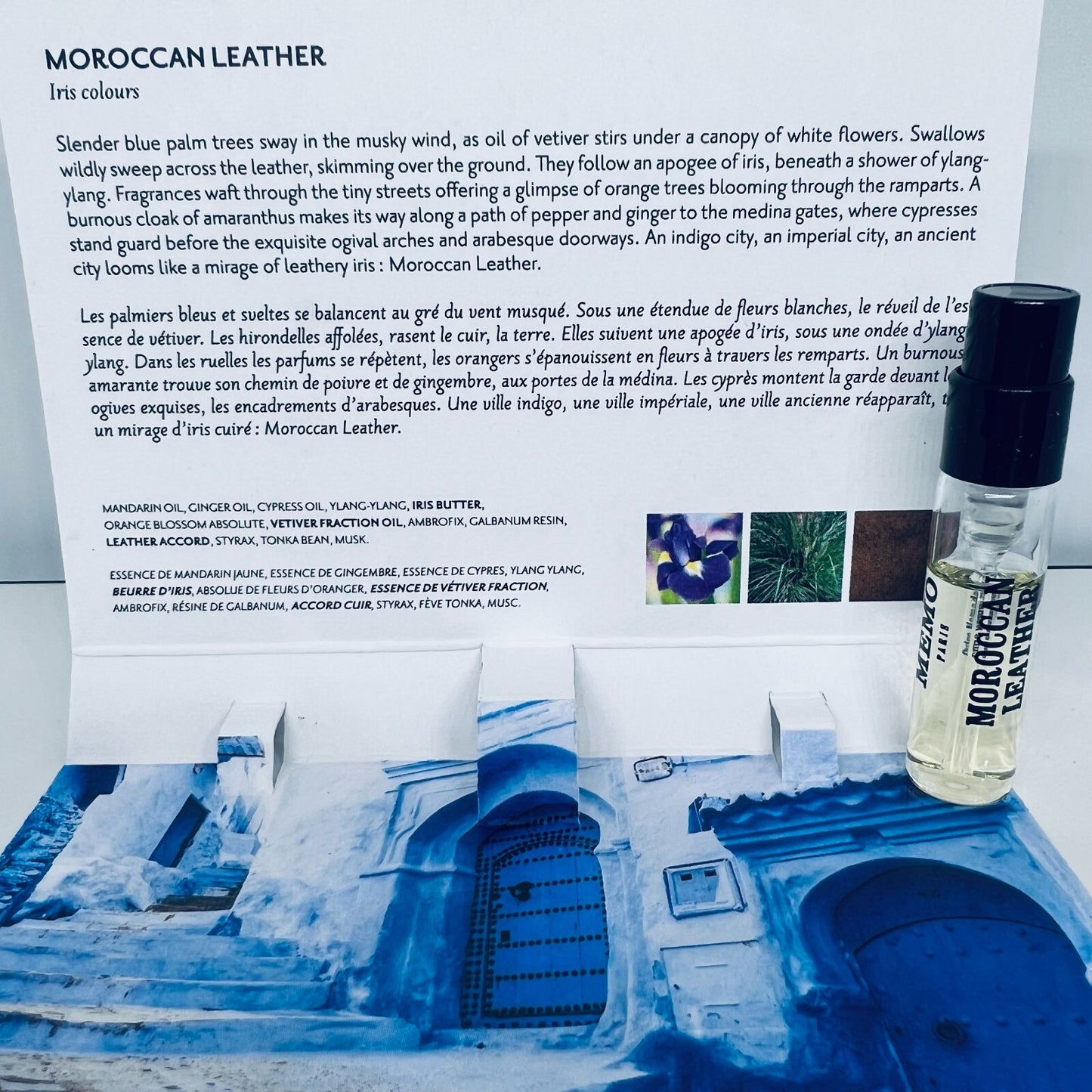 Memo Paris Moroccan Leather Eau de Parfum Sample Spray Vial 1.5ml / 0.05 oz