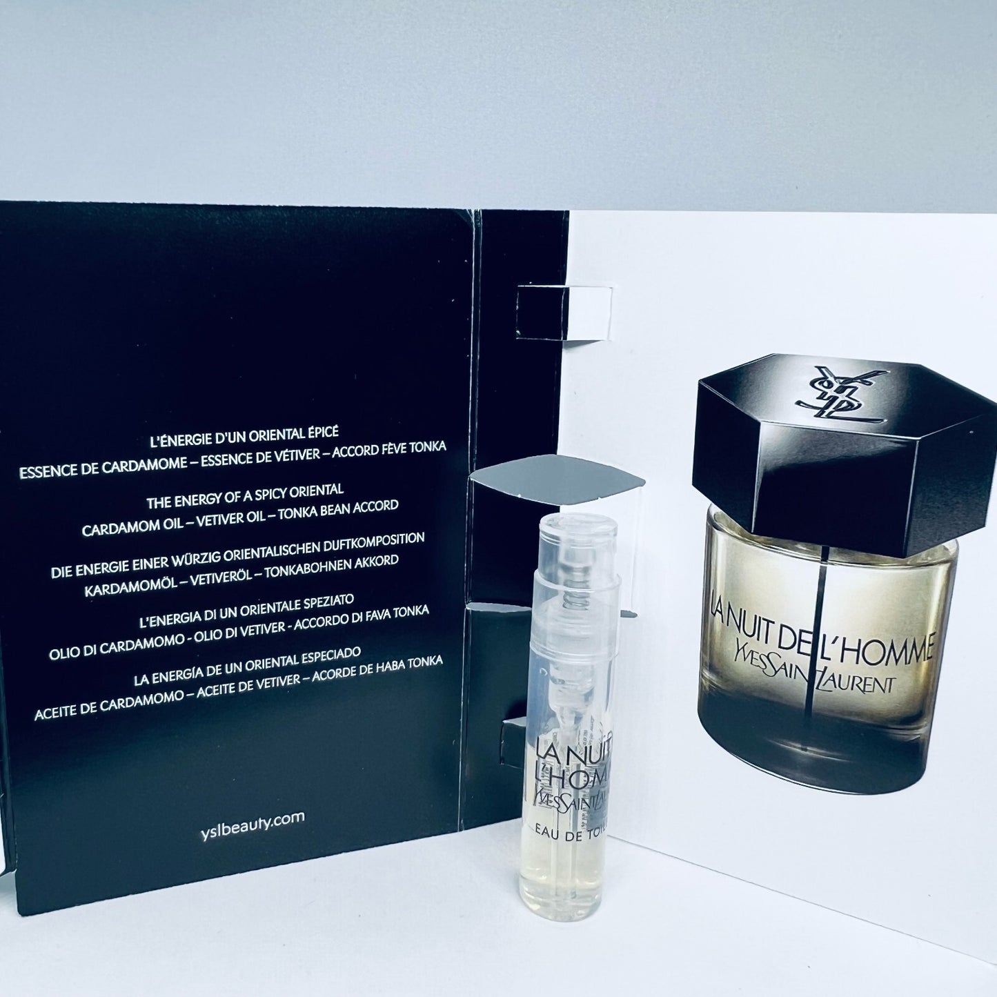 Yves Saint Lauren Men Perfume Collection Sample Vials Spray 1.2ml/.04oz 10Pc Set