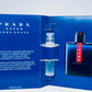 Prada Luna Rossa Ocean Men Cologne Collection Sample Vials Spray 3pc Set