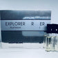 3 Montblanc Explorer Platinum For Men Eau de Parfum Sample Spray 2ml /0.06oz