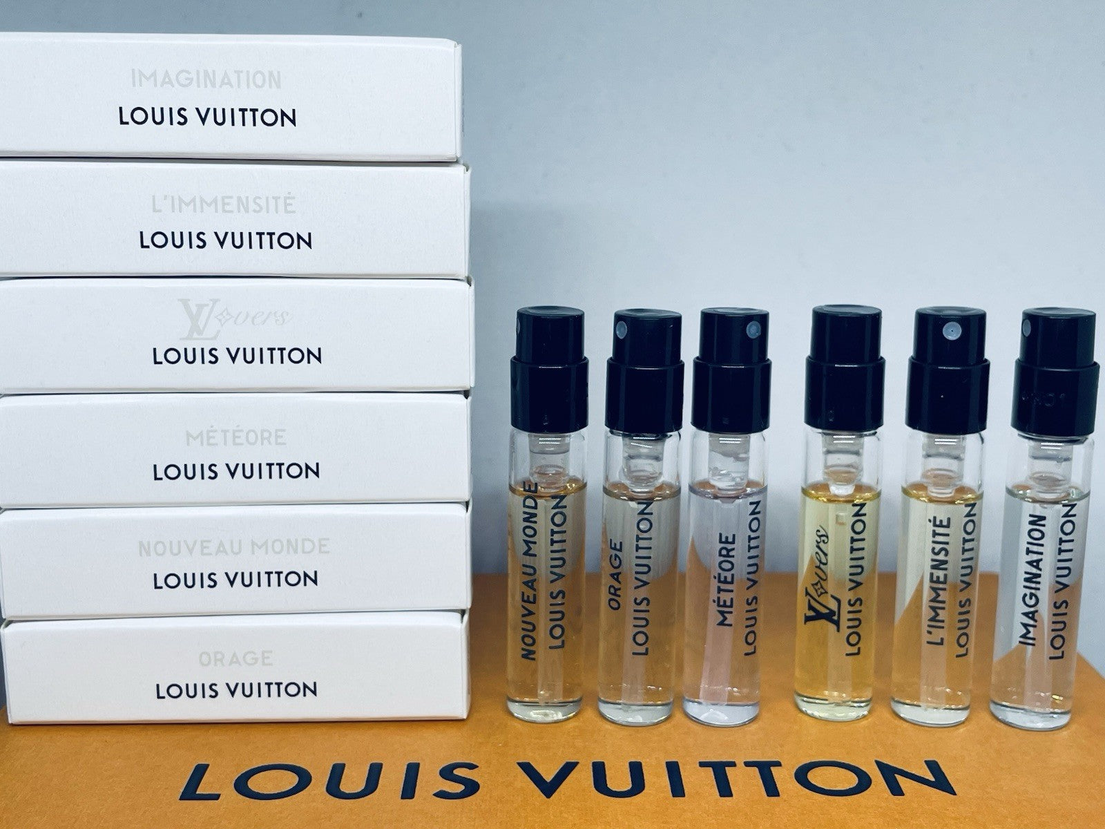 Louis Vuitton Men Cologne Collection Sample Vials Spray 2ml /0.06oz 6Pc Set