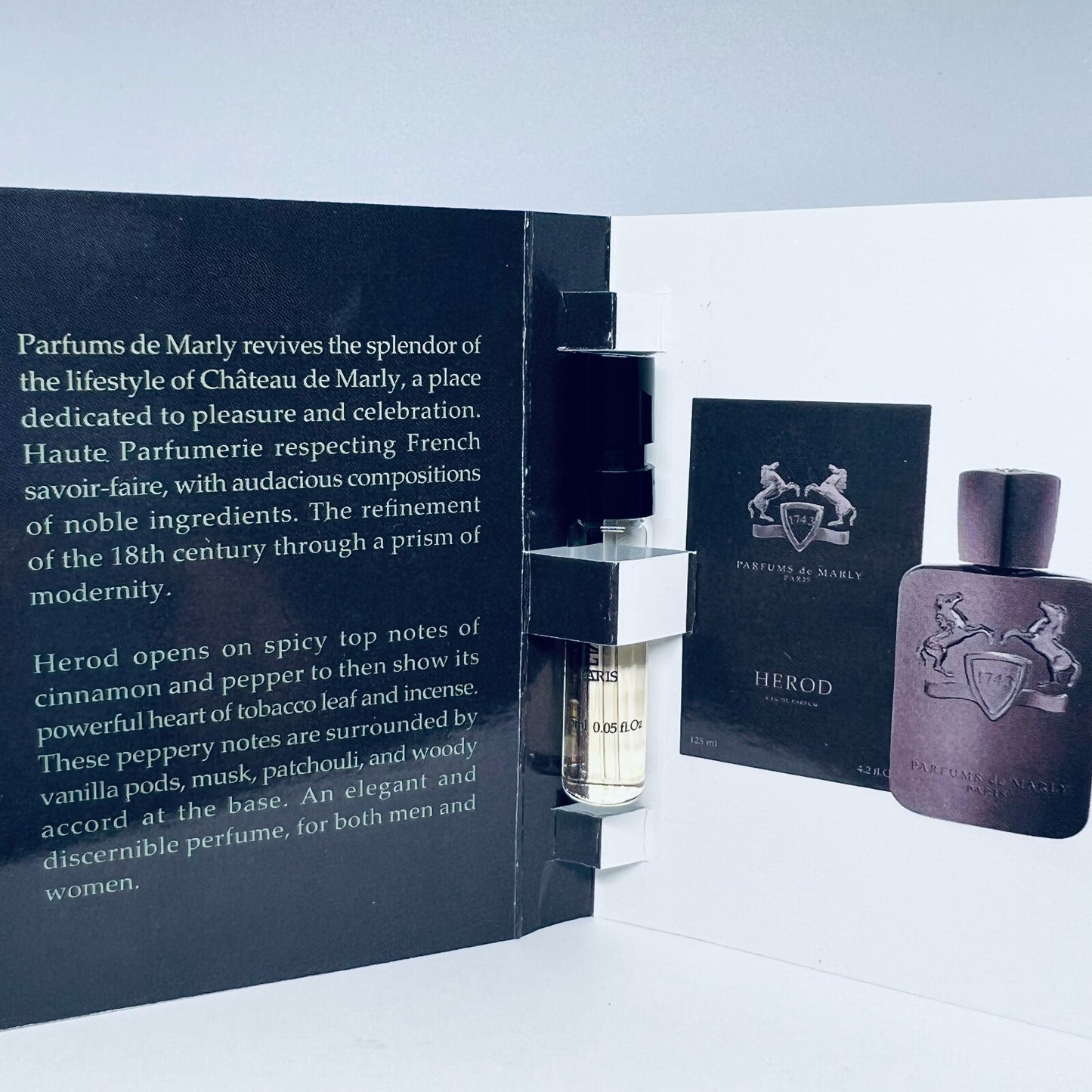 Parfums De Marly Herod EDP Official Carded Sample Spray 0.05oz / 1.5ml