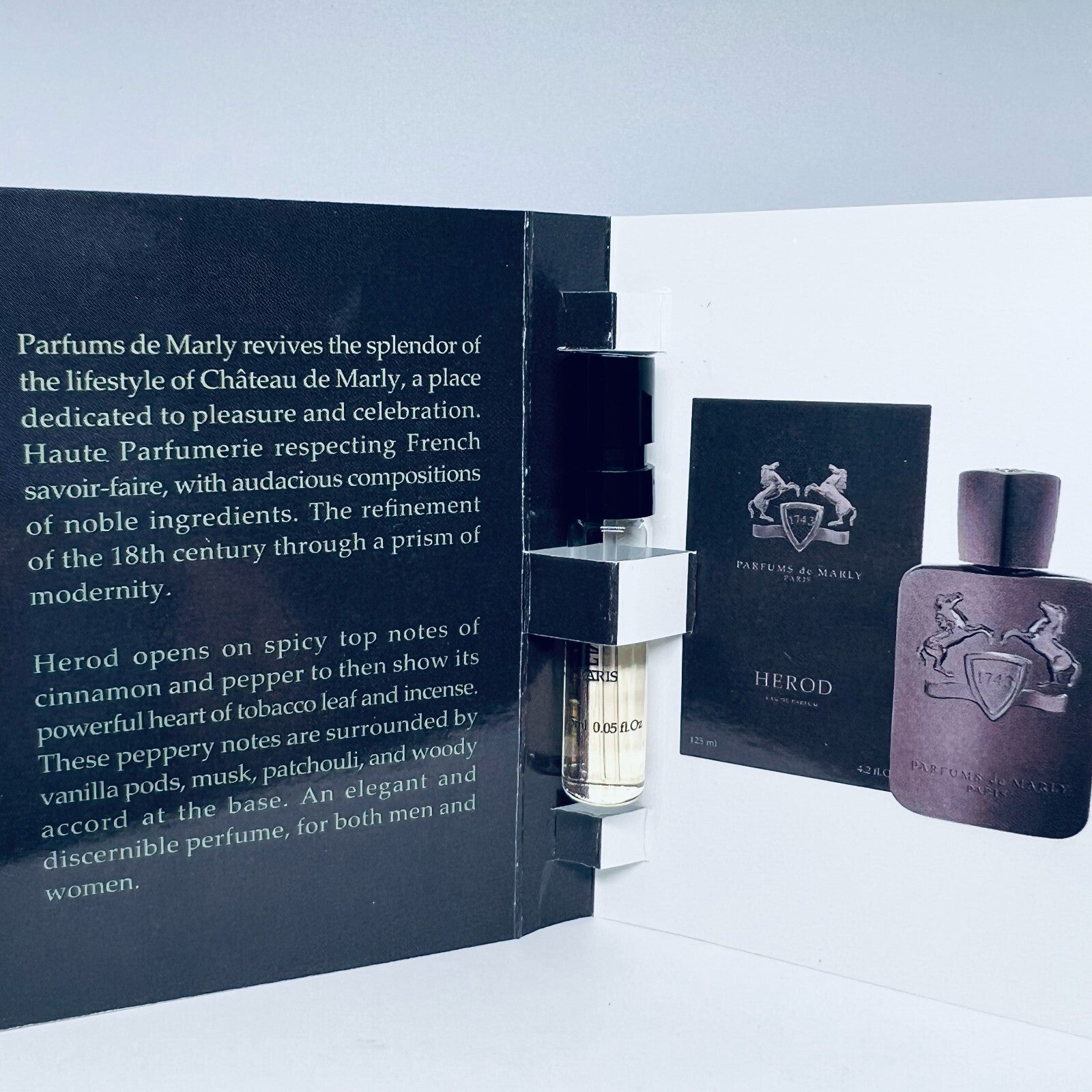 Parfums De Marly Herod EDP Official Carded Sample Spray 0.05oz / 1.5ml