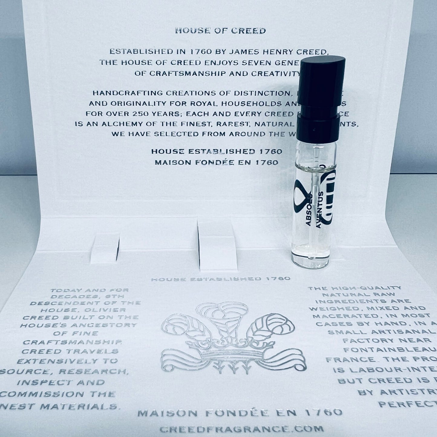 Creed Absolu Aventus LIMITED Edition Eau De Parfum Sample 1.7ml New Release