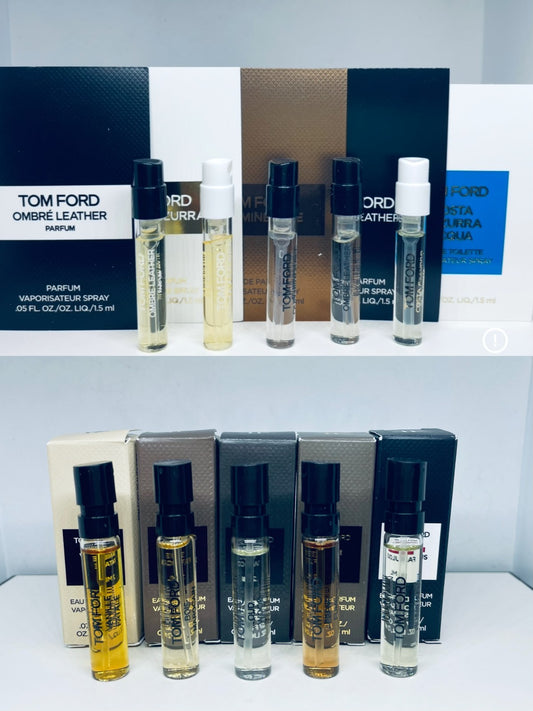 Tom Ford Men Perfume Collection Sample Spray Vials 10pc Set