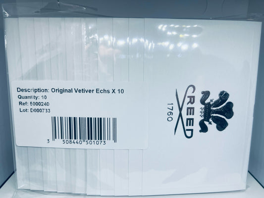 10x CREED Original Vetiver EDP Official Card Sample Spray 1.7ml