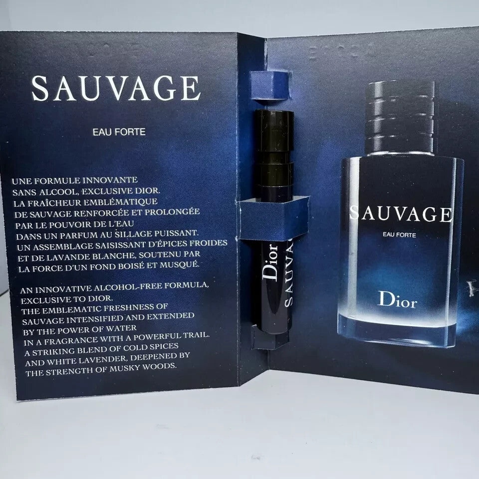 Dior Sauvage Cologne Collection For Men Sample Spray Vials 5pc Set