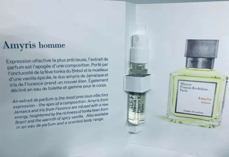 Maison Francis Kurkdjian Amyris Homme Extrait de Parfum EDT Sample Speay 2ml
