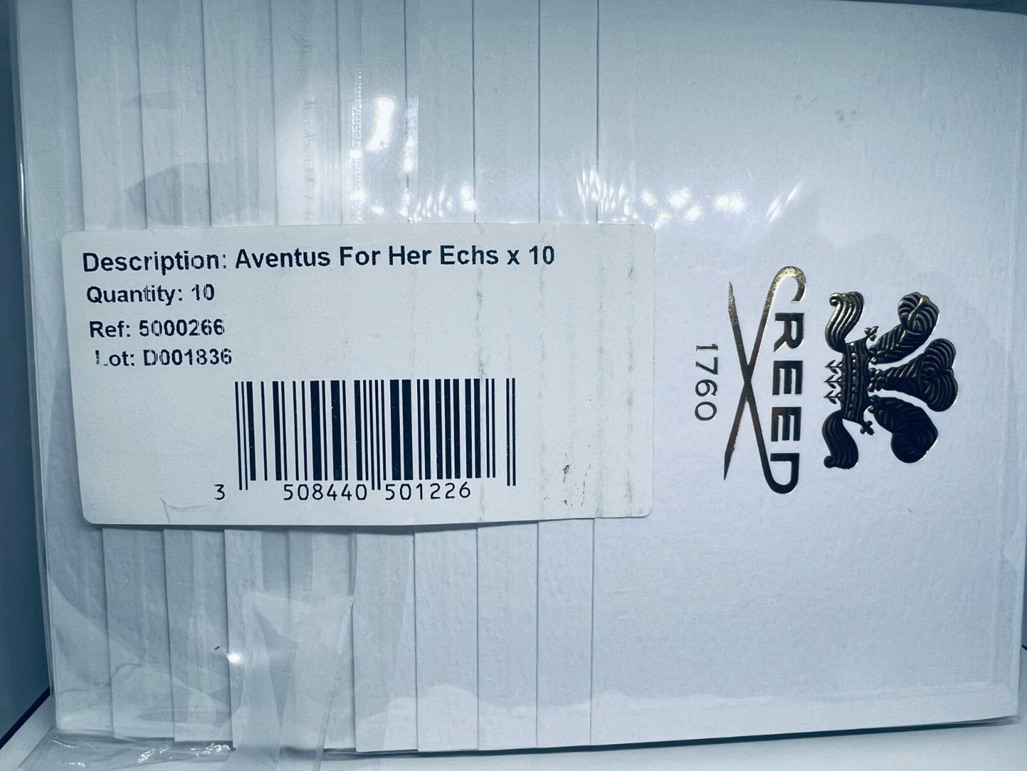 10x Creed Aventus for Her EDP Official Carded Sample Spray 1.7ml