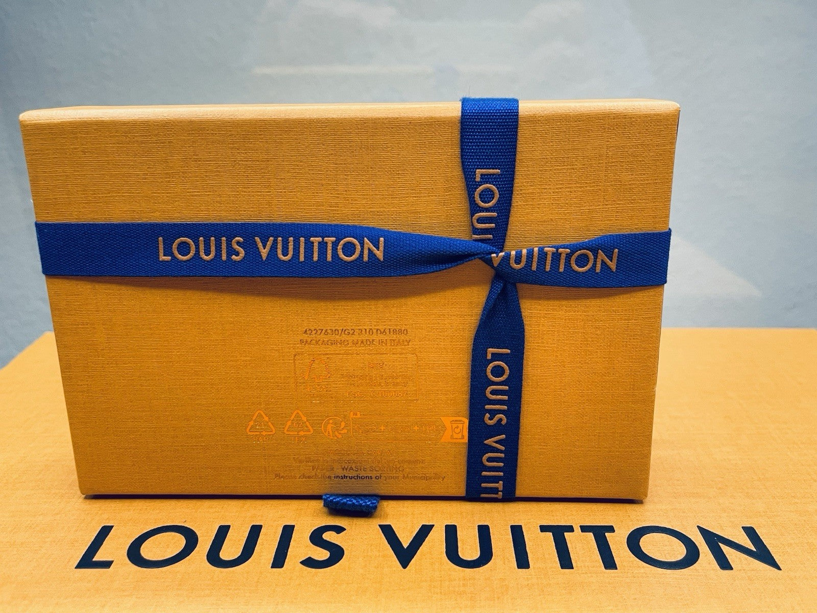 Authentic Louis Vuitton Empty Orange Box Pull Drawer(5”x3.5”x1”)