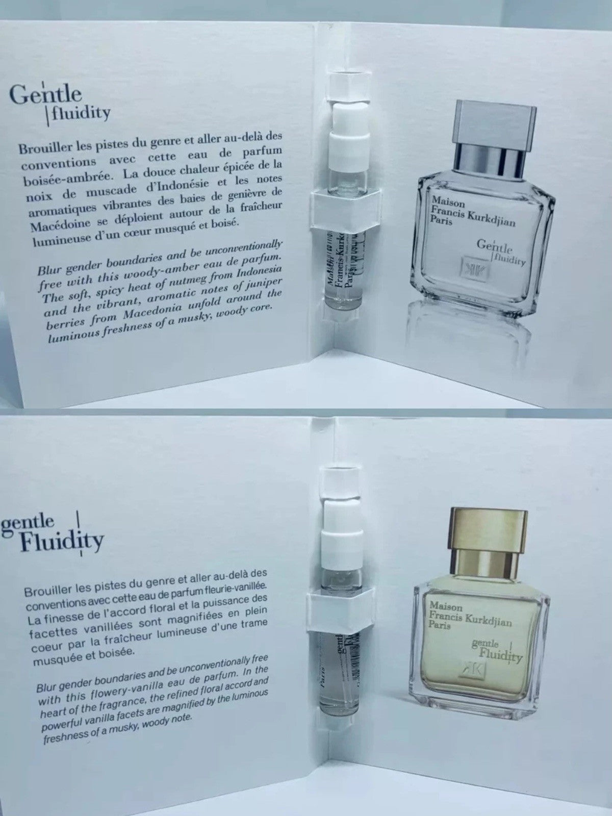 Maison Francis Kurkdjian Gentle Fluidity Silver & Gentle Fluidity Gold Sample