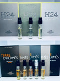 Hermes Cologne Collection Sample Spray Vials 9Pc Set