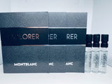 3 Montblanc Explorer Eau de Parfum Sample Spray 2ml / 0.06oz