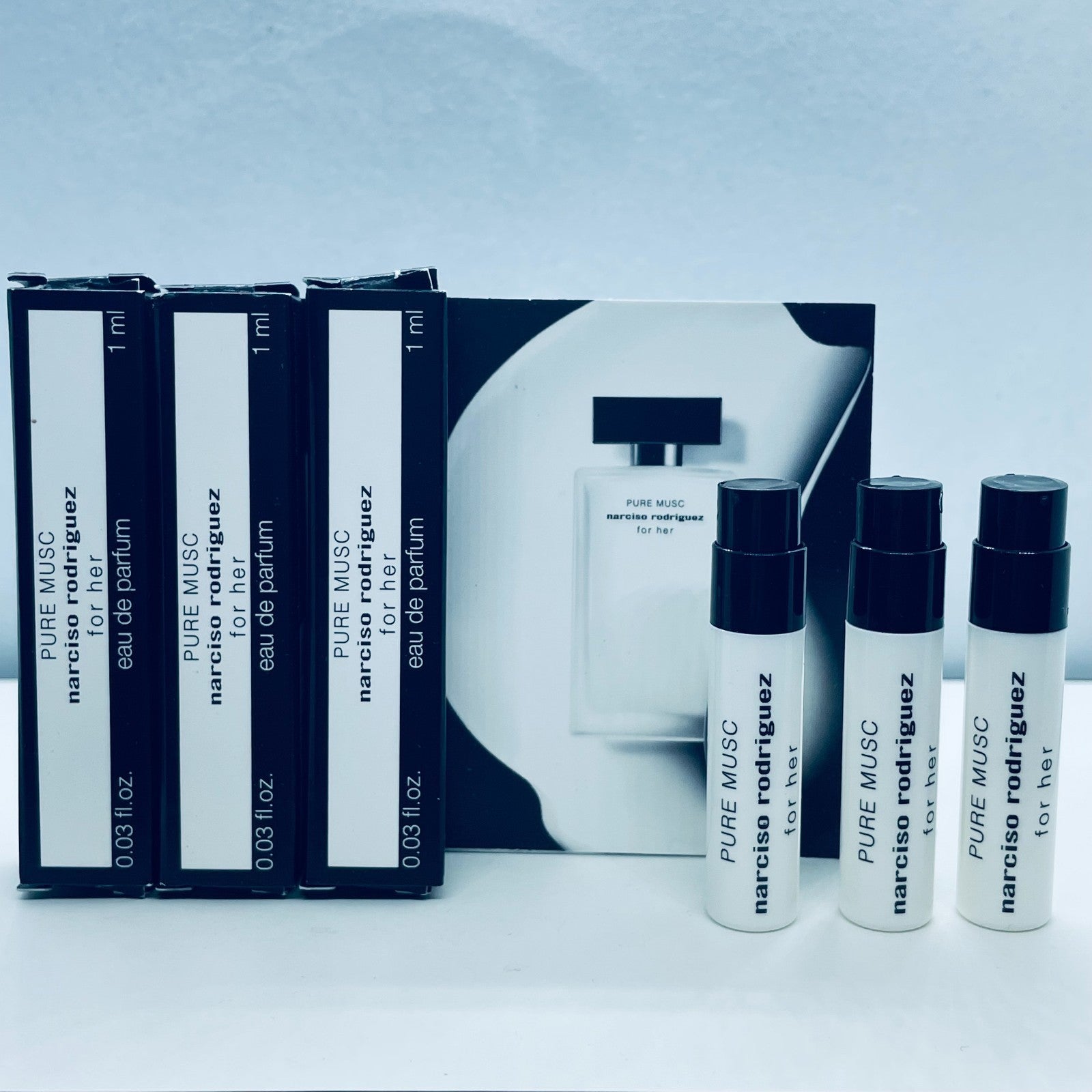 3 Narciso Rodriguez Perfume Sample Spray 0.6ml - 1ml -Choose Your Scents