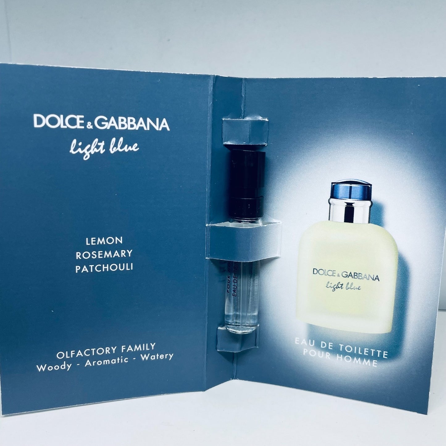 Dolce & Gabbana Lighe Blue Perfume Collection For Men Sample Spray 4pc Set