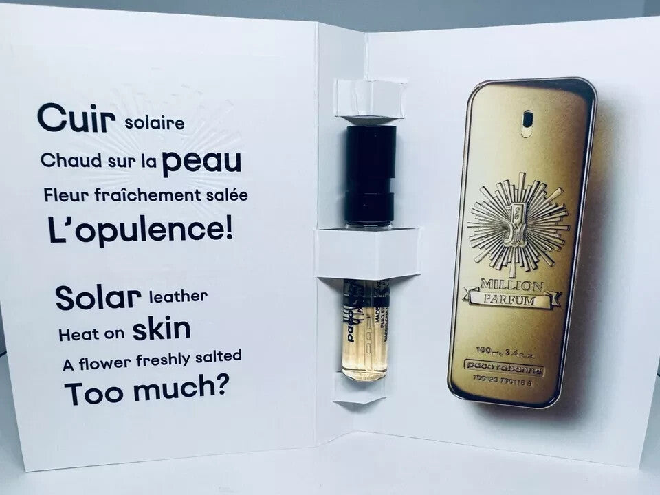 Paco Rabanne One Million Perfume Collection For Men Sample Spray 7pc Set