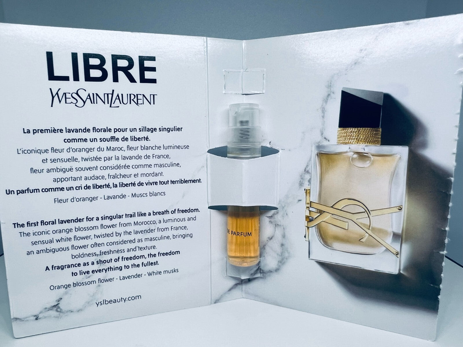 Yves Saint Laurent Libre Perfume Collection Sample Spray 7pc Set