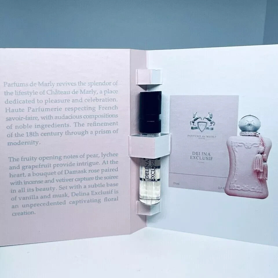Parfums De Marly Delina, Delina Exclusif, Delina La Rosée EDP Sample Spray 3pc