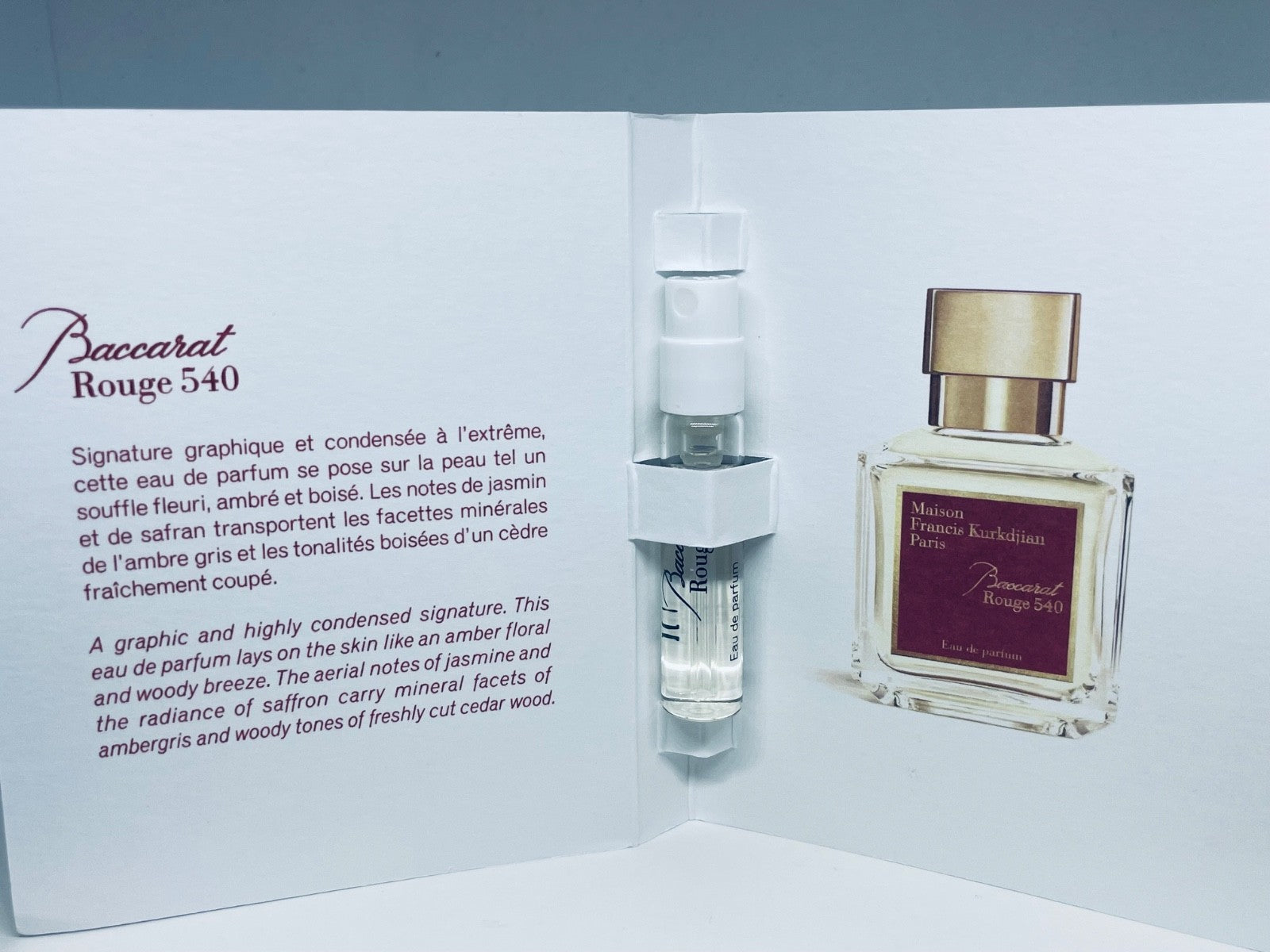 Maison Francis Kurkdjian Perfume Collection For Women Sample Spray 10pc Set 2ml