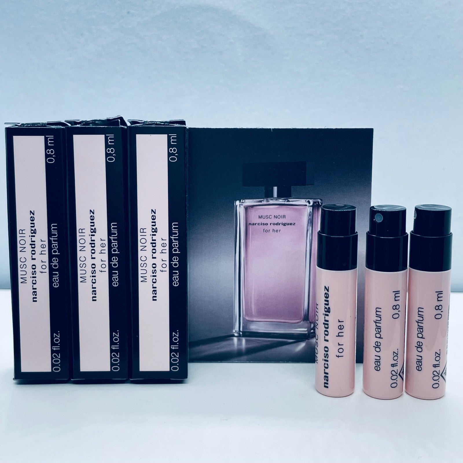 3 Narciso Rodriguez Perfume Sample Spray 0.6ml - 1ml -Choose Your Scents