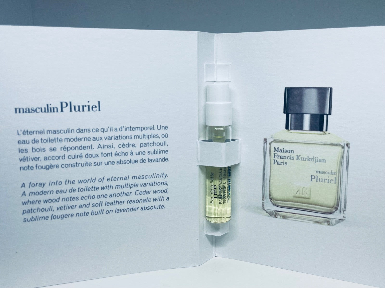 Maison Francis Kurkdjian Perfume Collection For Men Sample Spray 10pc Set 2ml