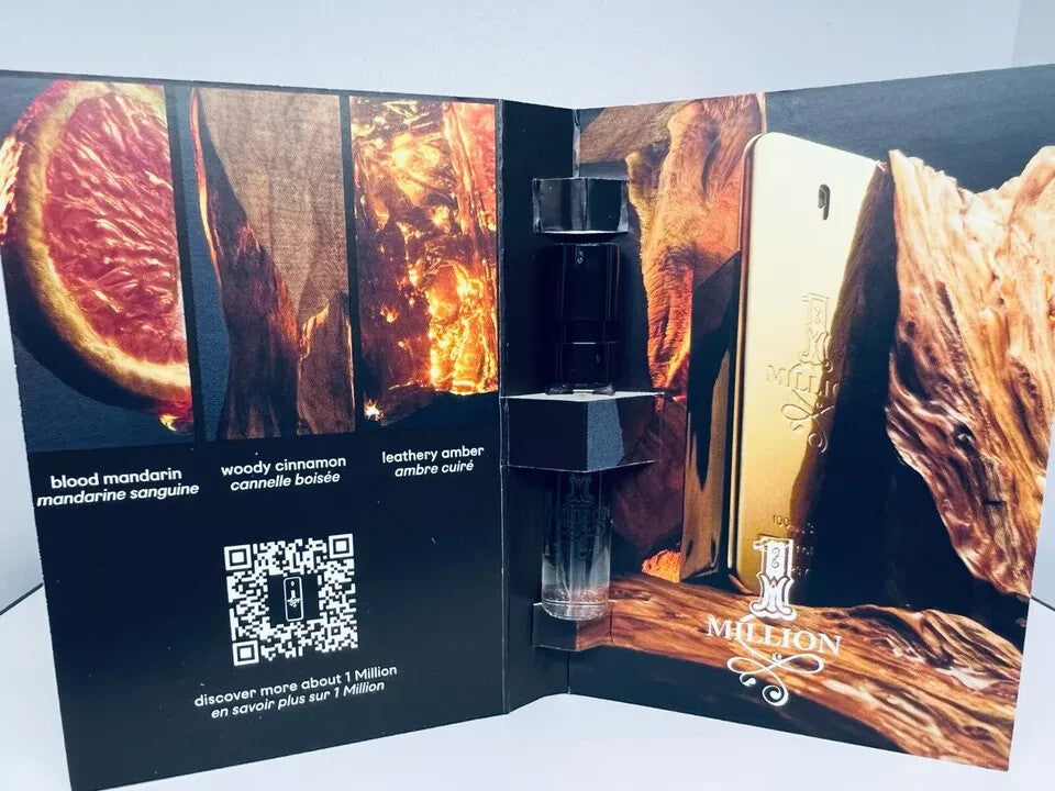 Paco Rabanne One Million Perfume Collection For Men Sample Spray 7pc Set