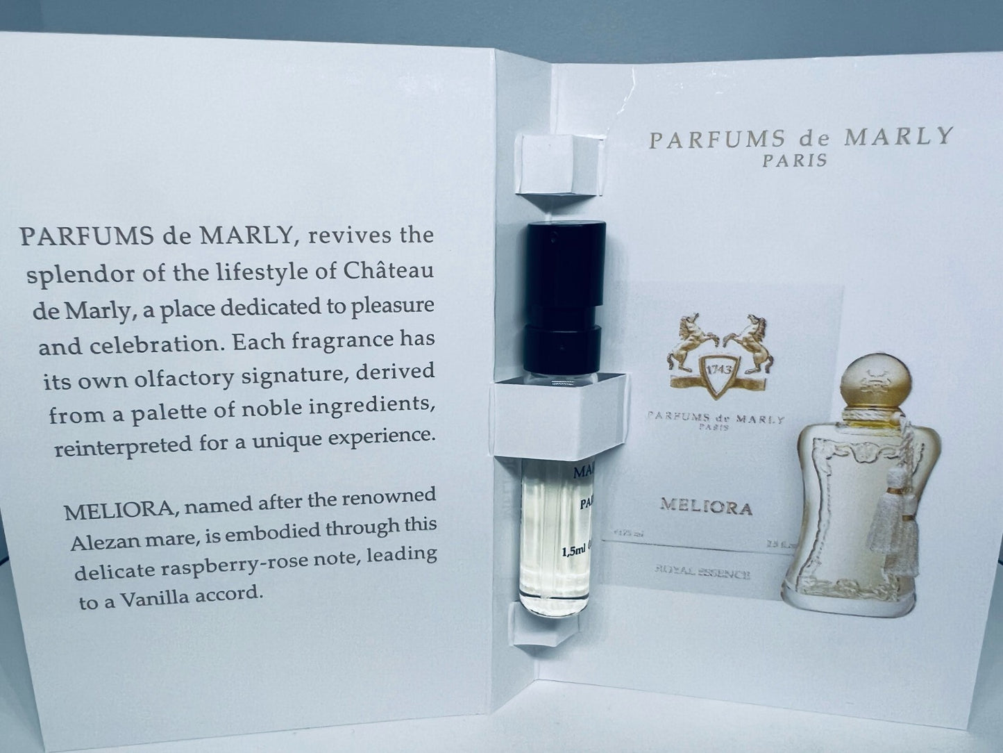 Parfums De Marly Meliora EDP Official Carded Sample Spray 0.05oz / 1.5ml