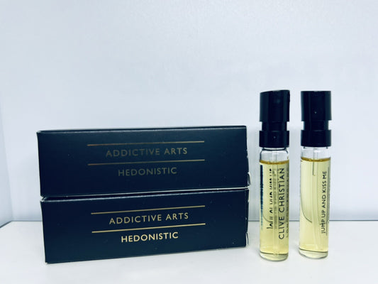 2Pc Clive Christian Jump Up And Kiss Me Hedonistic EDP Sample Spray 2ml