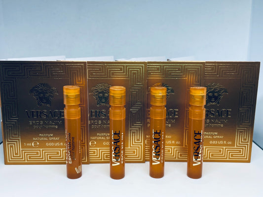 Versace Eros Najim Pour Homme Parfum 1ml x 4 Sample Spray