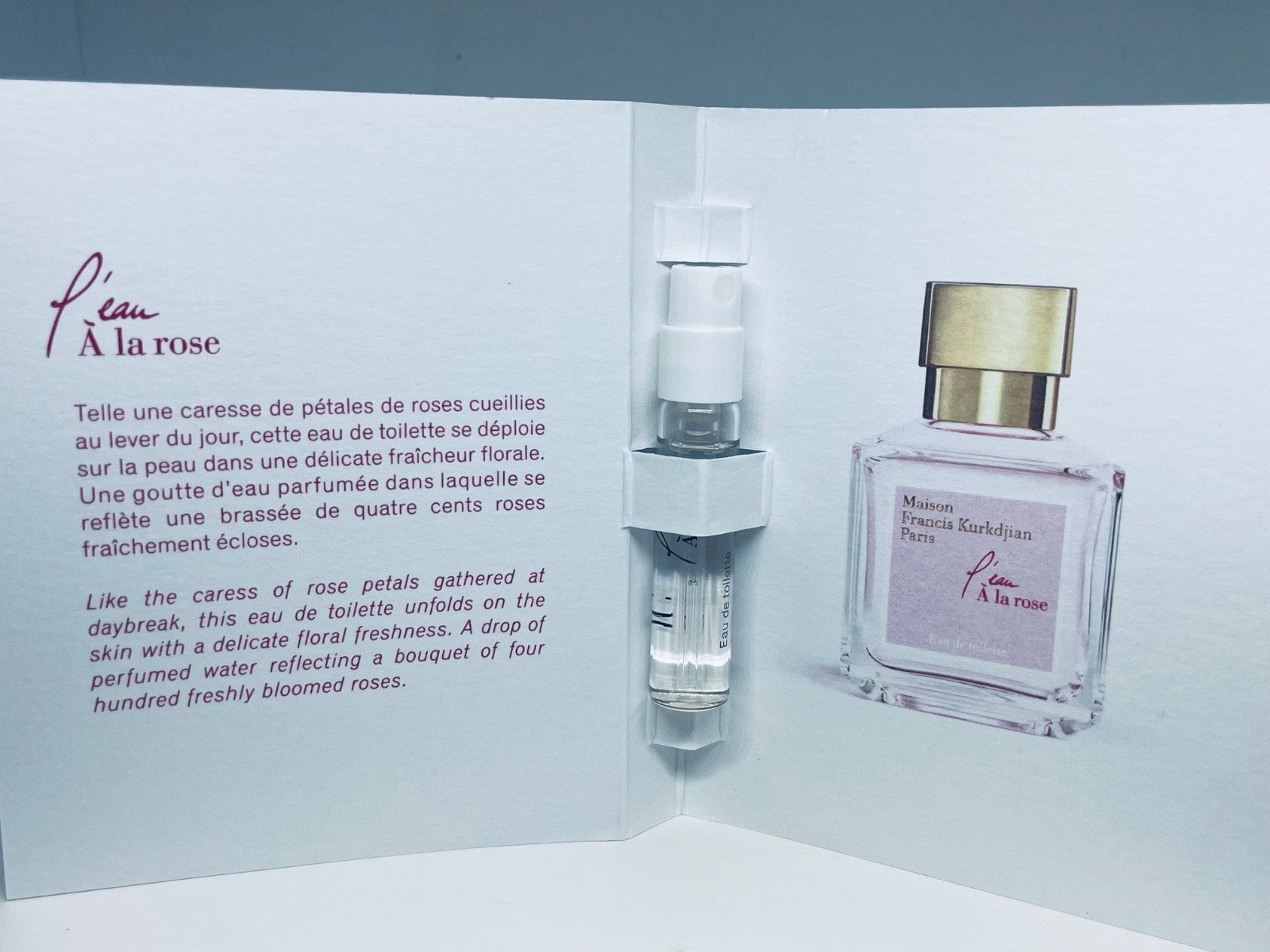 Maison Francis Kurkdjian Perfume Collection For Women Sample Spray 10pc Set 2ml