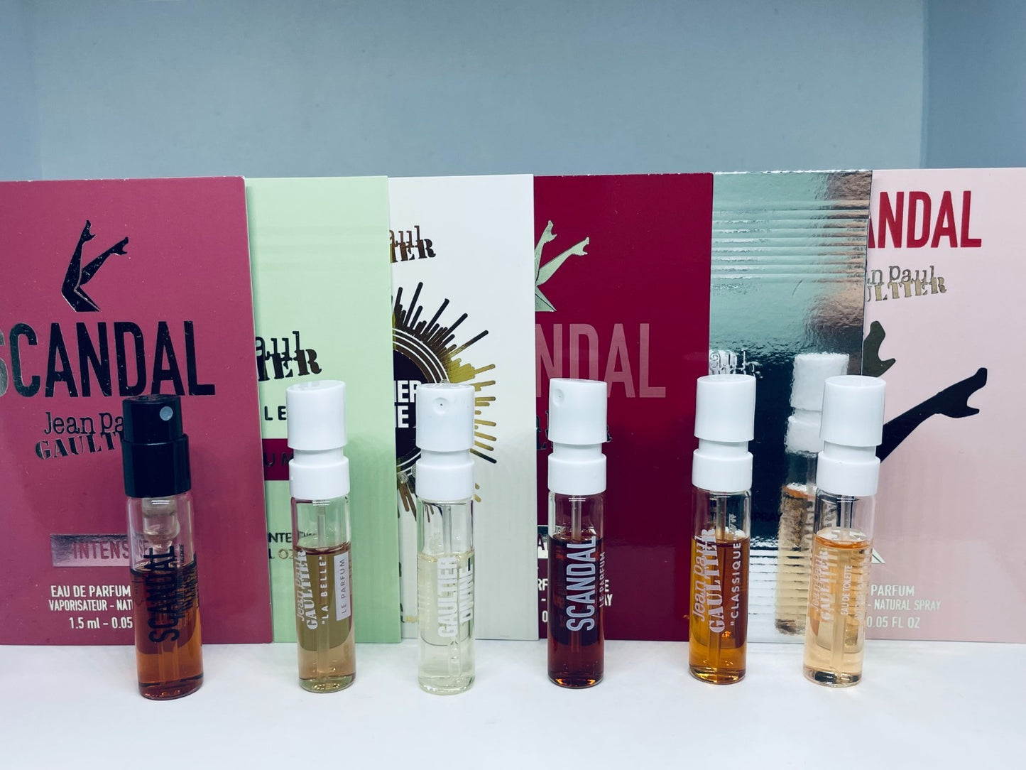 Jean Paul Gaultier Perfume Collection For Women Sample Spray Vial 6pc Set