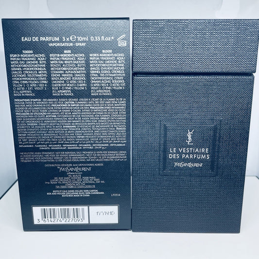Yves Saint Laurent Le Vestiaire des Parfums Travel Spray Fragrance Set 3 x 10ml