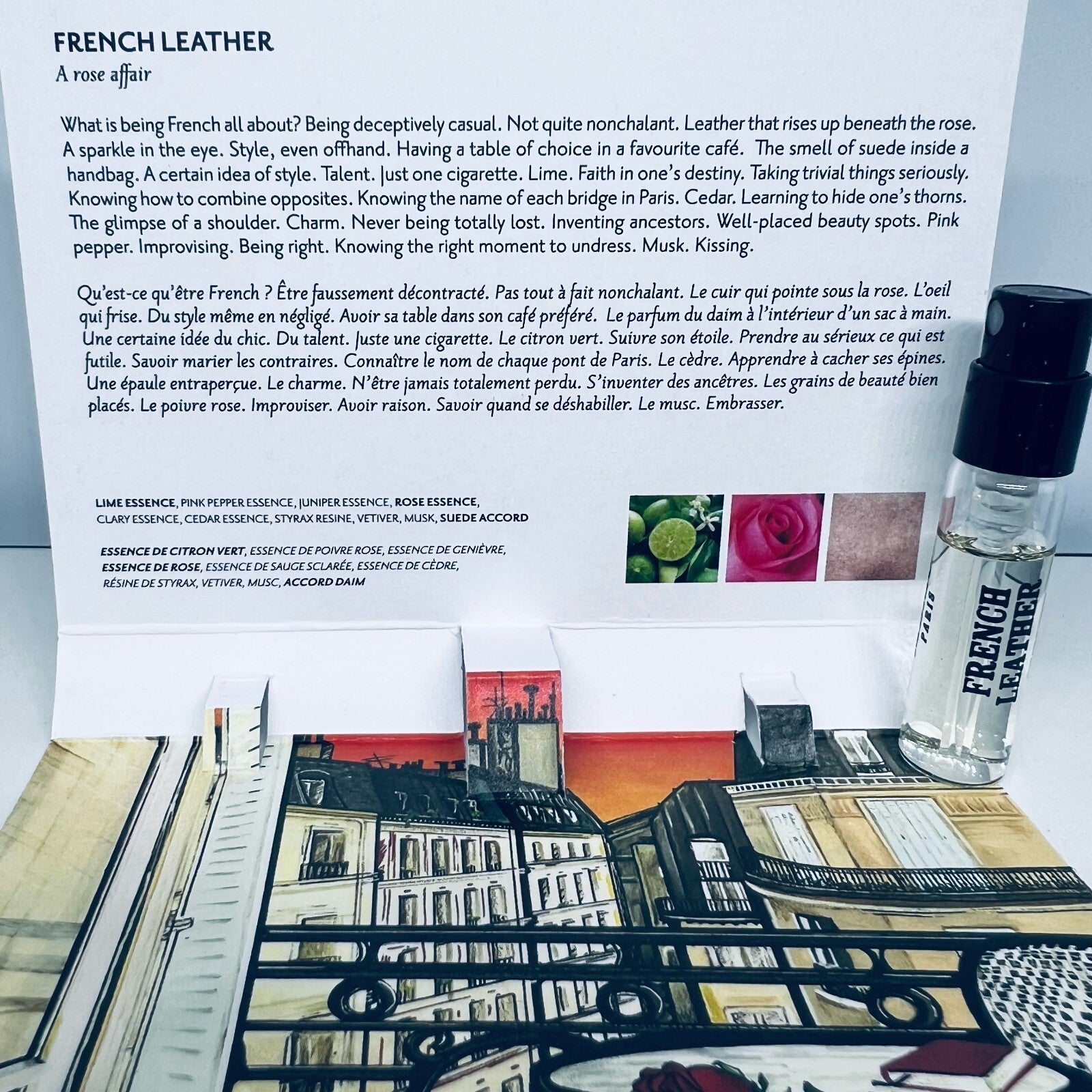 Memo Paris French Leather Eau de Parfum Sample Spray Vial 1.5ml / 0.05 oz