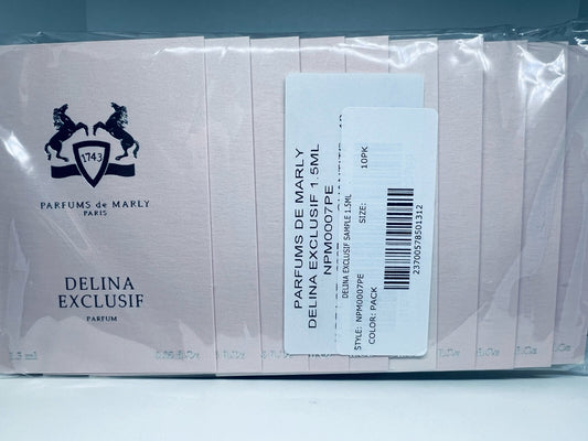 Parfums De Marly Delina Exclusif Eau de Parfum x 10 Sample Spray 1.5ml Each