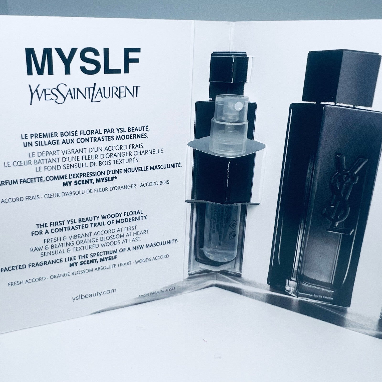 Yves Saint Lauren Men Perfume Collection Sample Vials Spray 1.2ml/.04oz 10Pc Set
