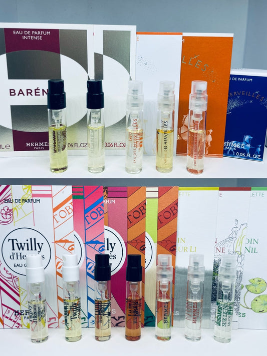 Hermes Perfume Collection For Women Sample Spray Vial 12pc Set