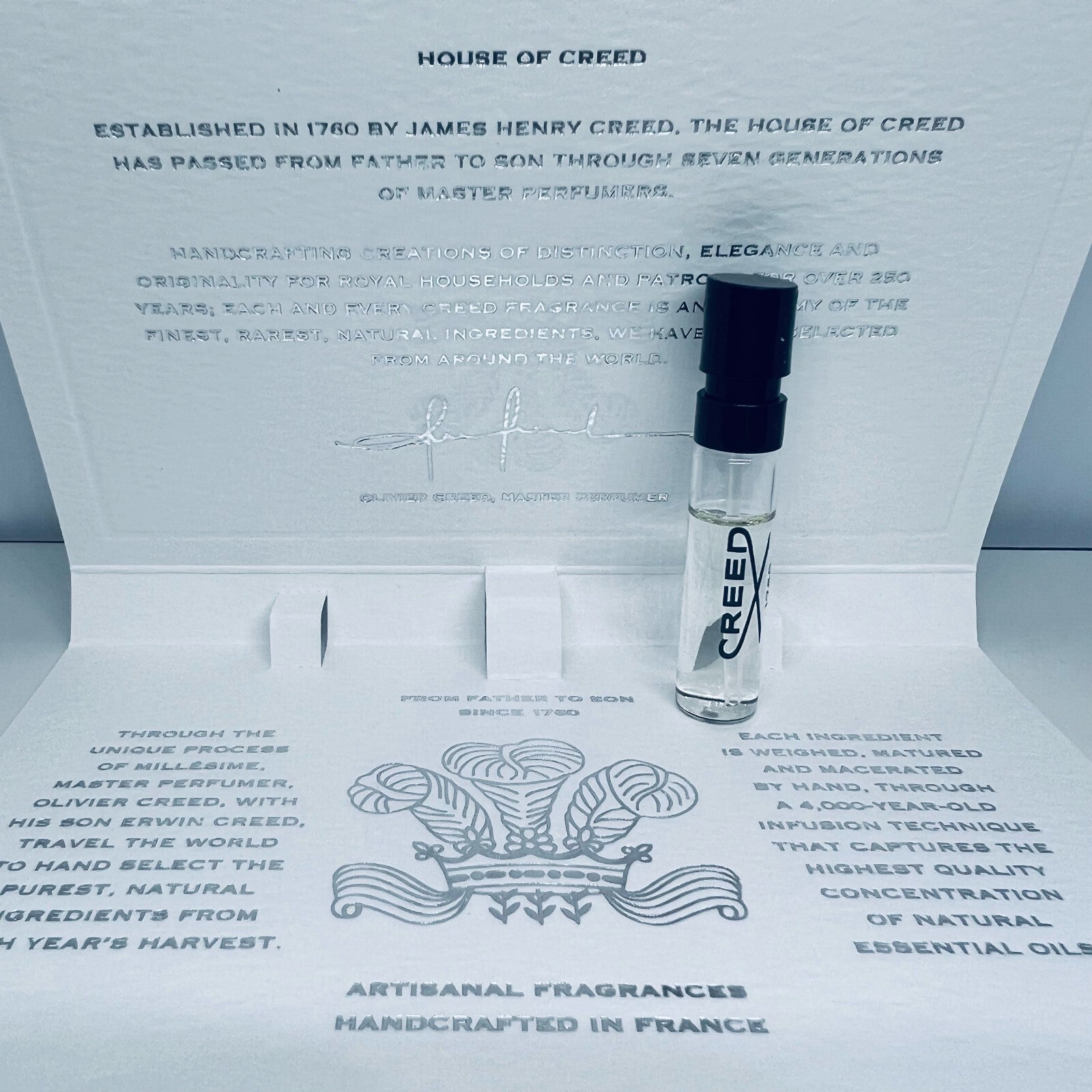 CREED Green Irish Tweed Eau De Parfum Spray 1.5ml / 0.05oz New On Card