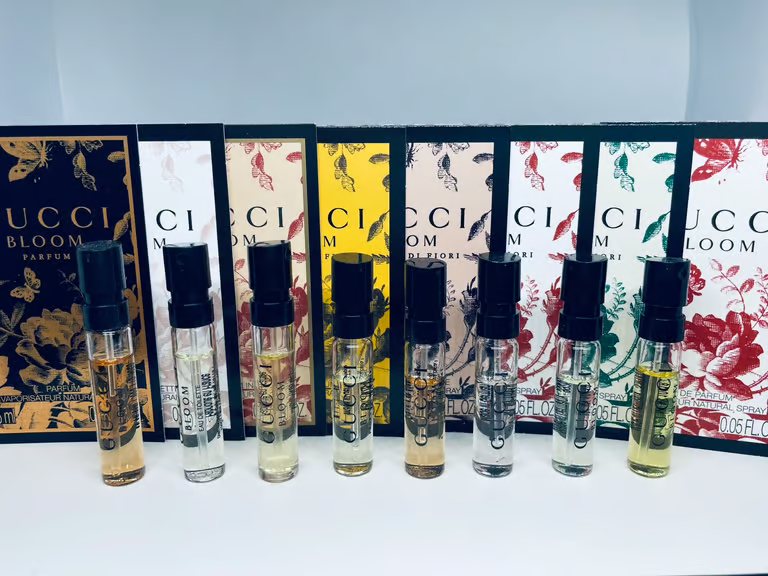 Gucci Bloom Perfume Collection For Women Sample Spray Vials 8pc Set