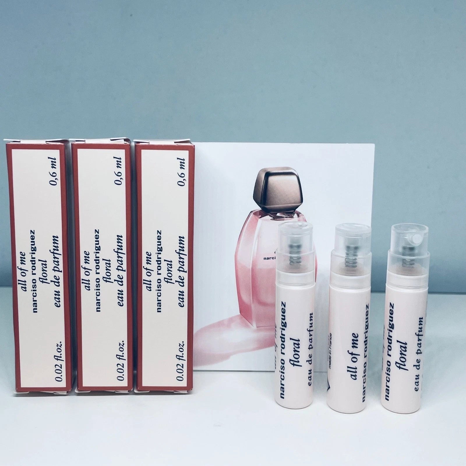 3 Narciso Rodriguez Perfume Sample Spray 0.6ml - 1ml -Choose Your Scents