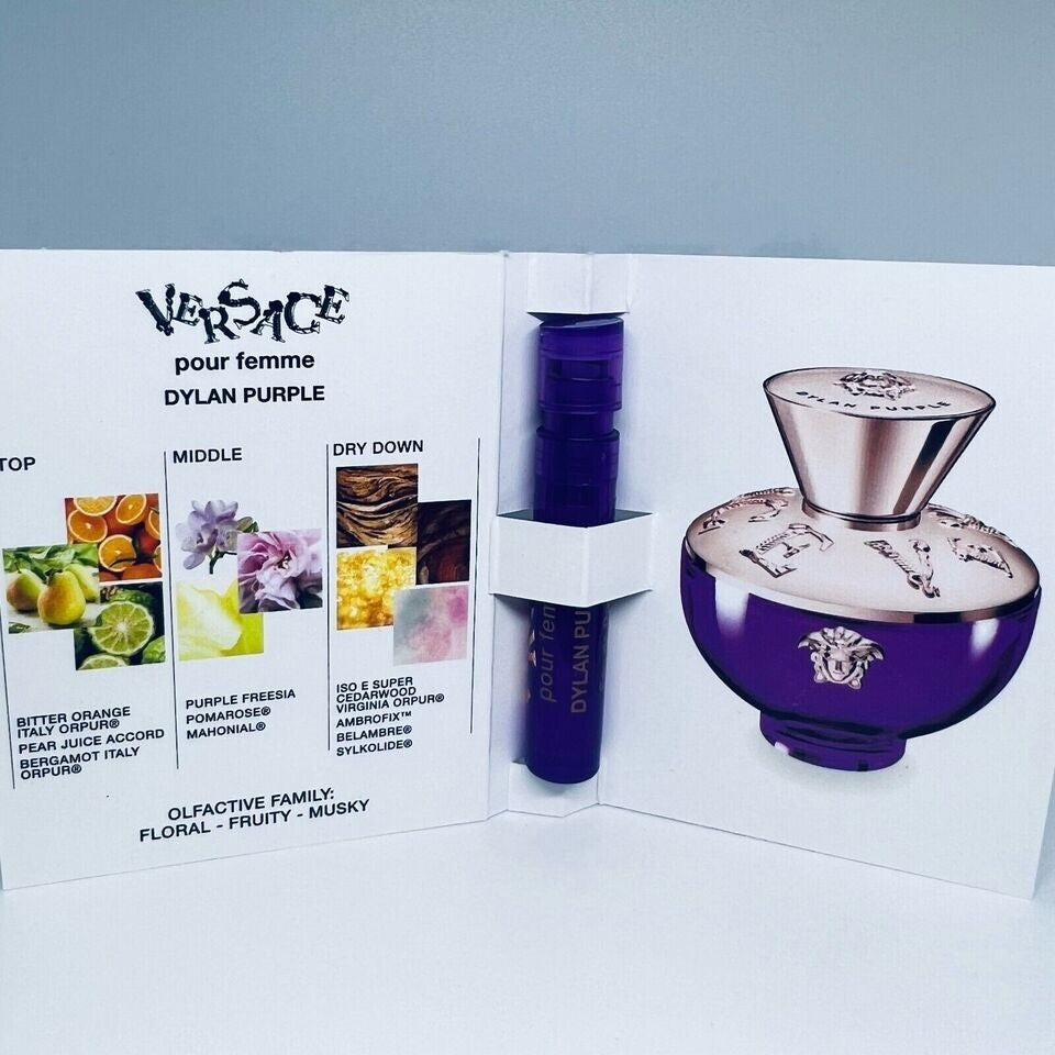 Versace Women Perfume Collection Sample Spray Vials 10Pc Set