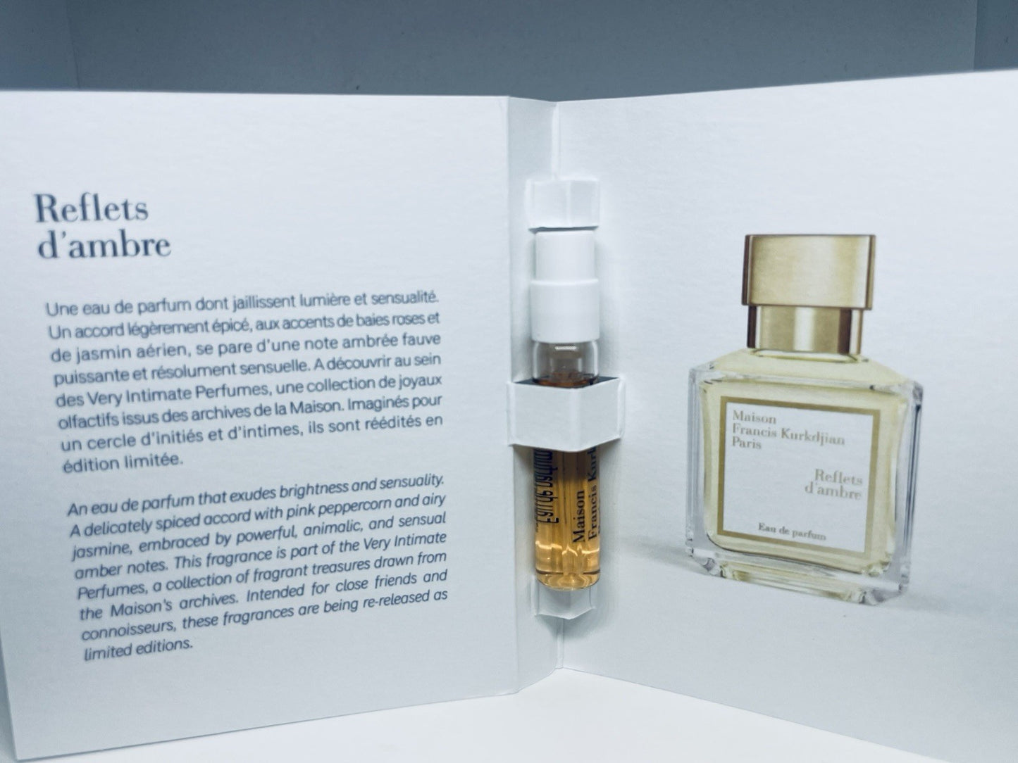 Maison Francis Kurkdijan Reflets D'ambre EDP Sample Spray 2ml