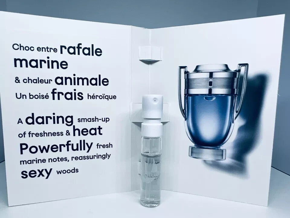 Paco Rabanne Perfume Collection For Men Sample Spray Vials 10pc Set