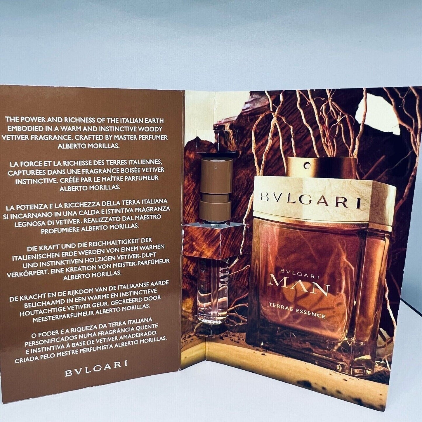 Bvlgari Cologne Collection For Men Sample Spray Vials 5Pc Set