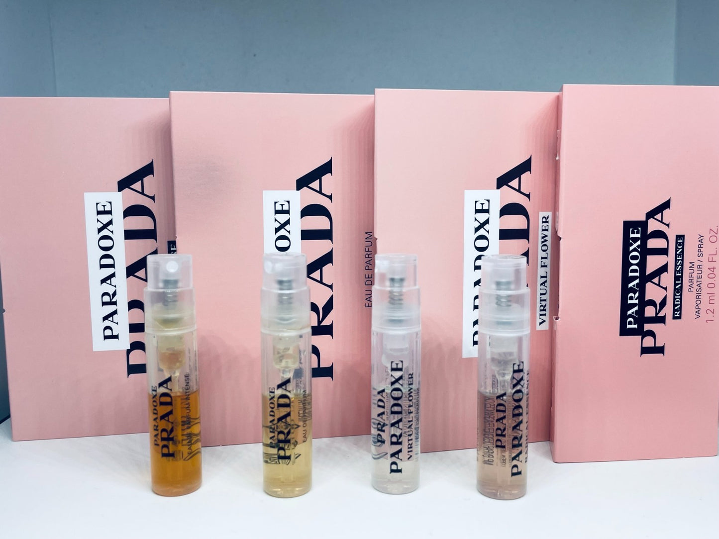 Prada Paradoxe Perfume Collection For Women Sample Spray 4Pc Set