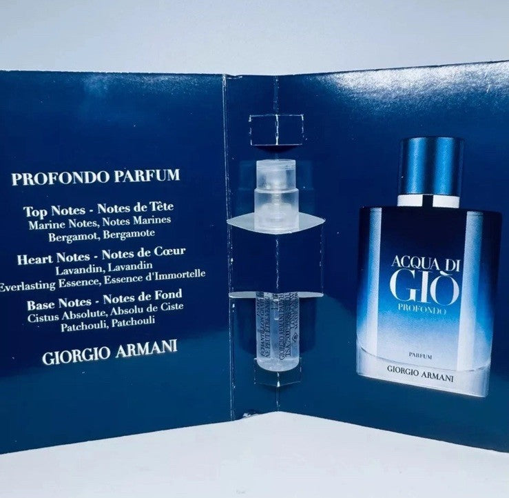 Giorgio Armani Acqua di Giò Profondo Parfum Sample Spray 1.2ml