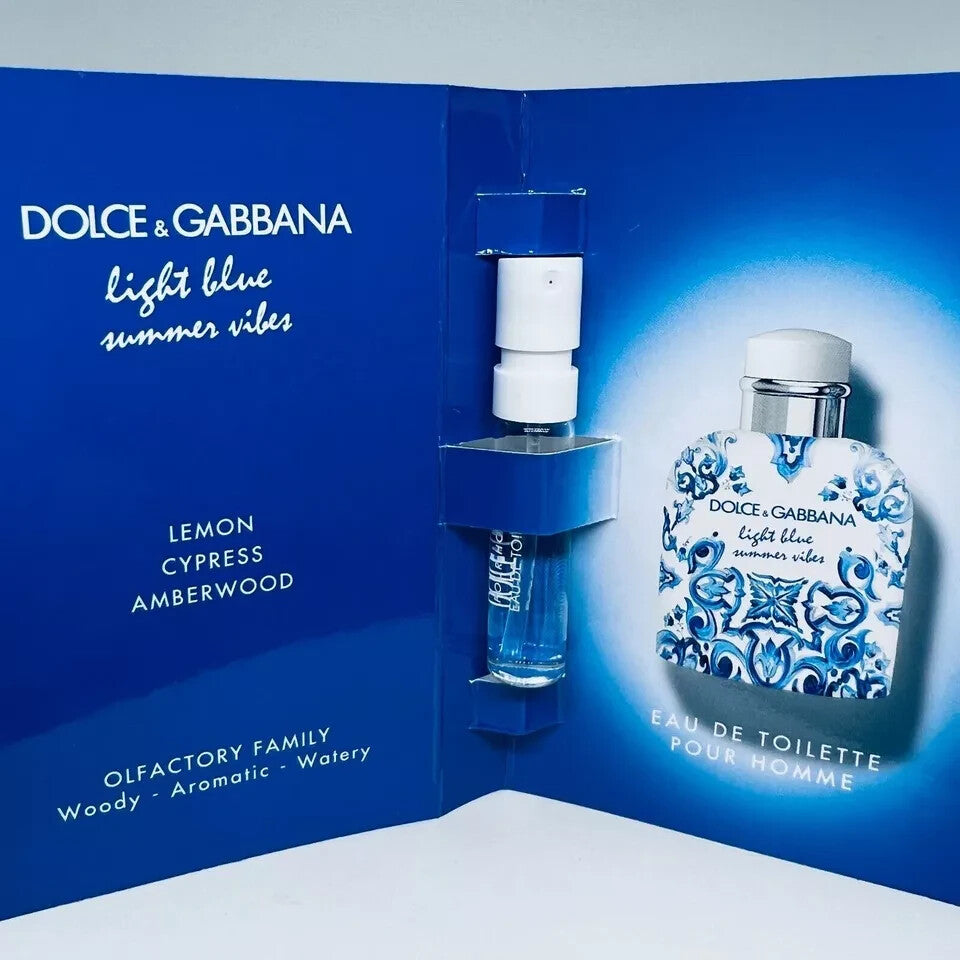 Light Blue Pour Homme Summer Vibes By Dolce & Gabbana EDT Sample Spray 1.5ml